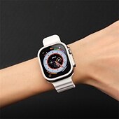 cheap Smartwatch Screen Protectors-Watch Case for Apple Watch Ultra 49mm Screen Protector 49mm 9H Tempered Glass Titanium Alloy Frame Keep Original Touch Sensitive Lightweight Protective Glass Film for iwatch Ultra 49mm