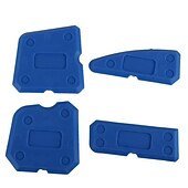 abordables Outillage à main-Kit d&#039;outils de calfeutrage 4 pièces, grattoir à spatule pour épandeur de joint en silicone, outils de réparation de bords, nettoyeur de bords de carreaux de sol