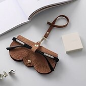 cheap Jewelry &amp; Cosmetic Storage-Leather Glasses Case Sunglasses Pouch, Portable Eyeglass Carrying Case, Cute men &amp; women, Multicolour