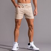 economico Pantaloncini casual-Per uomo Pantaloncini rosa Pantaloncini estivi Pantaloncini casual Tasche Liscio Comfort Traspirante Esterno Giornaliero Per uscire Di tendenza Informale Nero Bianco