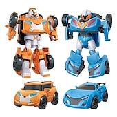 billiga rc fordon-mini tobot transformation robot leksaker korea cartoon brothers anime tobot deformation bil flygplan leksaker för barn present