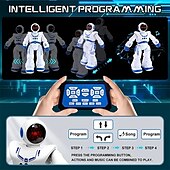olcso elektronikus szórakoztatás-robotjátékok robot okos programozható gesztusérzékelő robot távirányító tánc intelligens programozható robot 6-8-10 éves gyerekeknek fesztivál születésnapi ajándékok