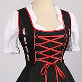 halpa Dirndl-Oktoberfest dirndl Trachtenkleader Dirndl pusero baijerilainen impi Saksa München Niityt Naisten Perinteinen tyyli kangas Pusero Leninki Esiliina