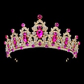 preiswerte Zubehör und mehr-funkelnde Kristall-Diademe &amp; Kronen für Frauen &amp; Mädchen Rokoko viktorianische Hochzeitsaccessoires