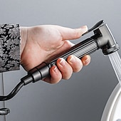 お買い得  ビデ用蛇口-バスルームハンドヘルドシャワービデシャッタフスプレーウォールマウント、トイレハンドヘルドビデシャワースプレー壁掛けおむつ入浴ペット女性衛生クリーニング