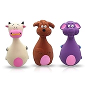 baratos Brinquedos para Cães-Brinquedos para roer Brinquedo interativo Squeak Toy com Durável Liberando Pressão Pet Training Brinquedo para corda de dentição Brinquedo de dentição para Cachorros Gatos Interior Exterior