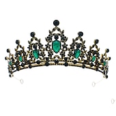 preiswerte Zubehör und mehr-funkelnde Kristall-Diademe &amp; Kronen für Frauen &amp; Mädchen Rokoko viktorianische Hochzeitsaccessoires