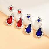 economico Parure di gioielli-set di gioielli abito intero orecchini con strass collana moda donna elegante fresco adorabile classico pera irregolare set di gioielli per matrimonio festa vestito per stupire 2025