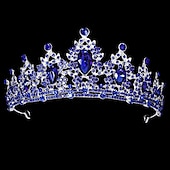 preiswerte Zubehör und mehr-funkelnde Kristall-Diademe &amp; Kronen für Frauen &amp; Mädchen Rokoko viktorianische Hochzeitsaccessoires