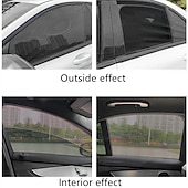 olcso Autós napellenzők-2db autóformázó kiegészítők napernyő auto uv védő függöny oldalsó ablak napernyő hálós napellenző védő ablakfóliák