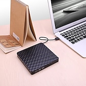 Недорогие Аудио и видео аксессуары-Внешний usb3.0dvd rw записывающий компакт-диск портативный оптический привод записывающее устройство плеер для портативных ПК macbook windows 7/8/10/11/xp/vista/linux os