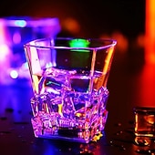 abordables Lumières de Noël-Tasse à flash LED Oktoberfest 1 pièce avec interrupteur à capteur tasse lumineuse colorée à whisky tasse à bière colorée à induction pour bar fête boîte de nuit