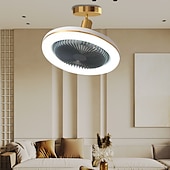 voordelige Plafondventilatorverlichting-plafondventilator met lichtafstandsbediening 30w 10 inch hangende lighe ingesloten plafondventilator dimbaar 3 lichte kleur, 3 snelheden led laag profiel inbouw plafondventilator voor keuken 85-265v