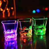 abordables Lumières de Noël-Tasse à flash LED Oktoberfest 1 pièce avec interrupteur à capteur tasse lumineuse colorée à whisky tasse à bière colorée à induction pour bar fête boîte de nuit
