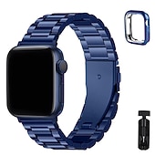 levne Řemínky na Apple Watch-Sportovní značka Kompatibilní s Řemínek k hodinkám Apple Watch 38 mm 40 mm 41 mm 42 mm 44 mm 45 mm 49 mm s Casem s nástrojem pro odstranění Nerez Náhradní pásek na hodinky pro iwatch Ultra 2 Series 9