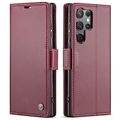 Недорогие Чехлы для Samsung-Чехол для телефона для Samsung Galaxy S23 S22 S21 S20 Ultra Plus FE A54 A34 A14 A73 A53 A33 A23 A13 A72 A52 A32 A22 A12 Кошелек Магнитный Полноразмерный защитный подставка PU-кожа