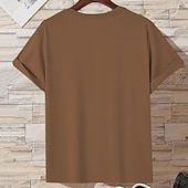 baratos Camiseta gráfica masculina-Homens Letra Estampas Abstratas Camiseta Camisetas gráficas Algodão Manga Curta Gráfico Camisa Preto Branco Azul Camiseta confortável Ao ar livre Rua Roupas de estilistas