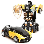 abordables véhicules télécommandés-Robot de conversion automatique de collision inertielle de voiture de jouet de déformation d&#039;un bouton pour des enfants