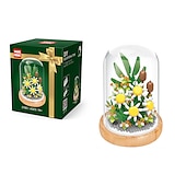 baratos Brinquedos de Montar-Blocos de construção para presentes do dia das mulheres, crie lindos buquês de flores com este kit de construção de flores de 1 peça - perfeito para adultos&amp;amp; crianças! presentes de dia das mães
