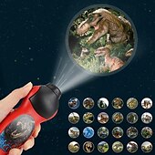 economico Giocattoli educativi-24 modelli torcia elettrica giocattoli per bambini cartone animato dinosauro proiettore lampada giocattolo per bambini educazione all&#039;illuminazione precoce