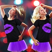 halpa Asusteet-Karnevaali 2026 Karnevaali puku Cosplay-Asut Asut Disko Retro / vintage Disko 1980 luku Aikuisten Naisten Karnevaali Naamiaiset Juhlat Pride-paraati Pride-kuukausi Pukeudu