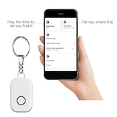 abordables Capteurs et alarmes de sécurité-Bluetooth anti-perdu smart tag mini gps tracker localisateur pour clé portefeuille valise sac bagages pet finder fonctionne avec apple trouver mon