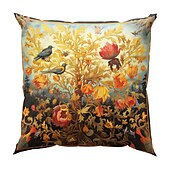 baratos Estilo Vintage-4.0 pçs Poliéster Cobertura de Almofada, Imprimir Art Deco Vintage Lazer Quadrada Tradicional Clássico