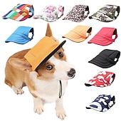 cheap Sun Hat-Dog Cat Bandanas &amp; Hats Dog Bandana &amp; Dog Hat Fashion Cute Breathable Soft Washable Comfortable Outdoor Casual Daily Dog Clothing for Bichon Frise Pomeranian Baby Pet Papillon Small