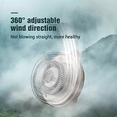 abordables Ventilateurs-Ventilateur de cou avec lanière réglable – Ventilateur mains libres rechargeable par USB avec refroidissement à 3 vitesses pour une utilisation en extérieur