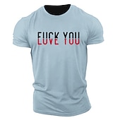 ieftine Tricou grafic pentru bărbați-ÎȚI F*CK LOVE YOU Tricou bărbați grafic sarcastic cu mânecă scurtă
