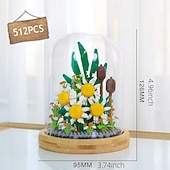baratos Brinquedos de Montar-Blocos de construção para presentes do dia das mulheres, crie lindos buquês de flores com este kit de construção de flores de 1 peça - perfeito para adultos&amp;amp; crianças! presentes de dia das mães