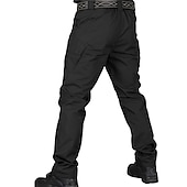 abordables Pantalons Cargo-Homme Pantalon Cargo Pantalon tactique Pantalon Multi poche Plein Vestimentaire Extérieur Casual du quotidien Mélange de Coton Sportif Mode Noir Vert Véronèse