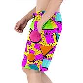 cheap Bottoms-Doll Retro Vintage 1980s Beach Shorts Men&#039;s Costume Vintage Cosplay Vacation Beach Shorts