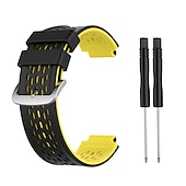 זול רצועות שעונים של Garmin-צפו בנד ל גרמין Approach S2 / S4 סיליקוןריצה תַחֲלִיף רצועה נושם רצועת ספורט אבזם קלאסי צמיד