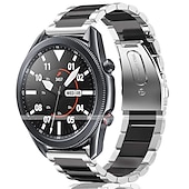 economico Cinturini per orologi Samsung-Cinturino per orologio  per Samsung Watch 3 45mm, Galaxy Wacth 46mm, Gear S3 Classic / Frontier, Gear 2 Neo Live Acciaio inossidabile Sostituzione Cinghia 22mm Lavoro Chiusura classica Polsino