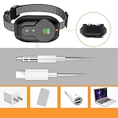 お買い得  犬用トレーニング用品-ペットの吠え止めストッパーインテリジェント識別充電防水電気ショック犬の訓練首輪犬の訓練装置