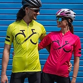 Χαμηλού Κόστους Γυναικείες φανέλες-Γυναικεία Φανέλα ποδηλασίας Γραφική Αστείος Κοντομάνικο Ποδήλατο Αθλητική μπλούζα Μπολύζες με 3 πίσω τσέπες Ποδηλασία Βουνού Ποδηλασία Δρόμου