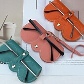 cheap Jewelry &amp; Cosmetic Storage-Leather Glasses Case Sunglasses Pouch, Portable Eyeglass Carrying Case, Cute men &amp; women, Multicolour
