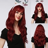 cheap Synthetic Trendy Wigs-Barbiecore Movie Wigs Blonde Highlight Wigs for Women 26 Inch Long Curly Synthetic Wigs Middle Part Blonde Highlights Hair Wigs Loose Wavy Wigs Heat Resistant