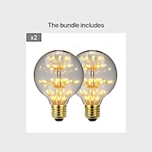 ieftine Becuri Incandescente-becuri led vintage edison becuri g125 în formă de artificii 3w e26 e27 2300k becuri decorative