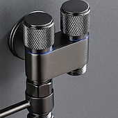 お買い得  ビデ用蛇口-バスルームハンドヘルドシャワービデシャッタフスプレーウォールマウント、トイレハンドヘルドビデシャワースプレー壁掛けおむつ入浴ペット女性衛生クリーニング