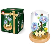 baratos Brinquedos de Montar-Blocos de construção para presentes do dia das mulheres, crie lindos buquês de flores com este kit de construção de flores de 1 peça - perfeito para adultos&amp;amp; crianças! presentes de dia das mães