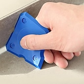 abordables Outillage à main-Kit d&#039;outils de calfeutrage 4 pièces, grattoir à spatule pour épandeur de joint en silicone, outils de réparation de bords, nettoyeur de bords de carreaux de sol