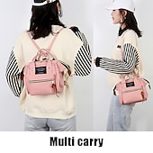 cheap College Backpacks-Multifunctional Canvas Backpack and Handbag – Versatile and Stylish Back to School, Travel, or Everyday Bag in Multiple Colors