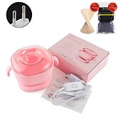 cheap Hair Removal-Portable Wax Hair Removal Machine Silicone Pot Wax Heater Machine Depilatory High Temperature Resistant Professional Personal Use