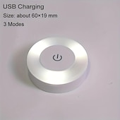 economico Luci del disco-Luce Touch Lampada Led Rubinetto 3 Colori Lampada Regolabile Per Armadio Lampada Portatile Senza Fili Sottopensile Lampada Dimmerabile Per Camera Da Letto Cucina Bancone Scale Corridoio
