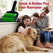 Недорогие Товары для ухода за собаками-Ручной валик Stick It Ролик Stick It для удаления шерсти домашних животных Многоразовые валики для ворса Можно стирать