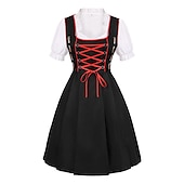 halpa Dirndl-Oktoberfest dirndl Trachtenkleader Dirndl pusero baijerilainen impi Saksa München Niityt Naisten Perinteinen tyyli kangas Pusero Leninki Esiliina