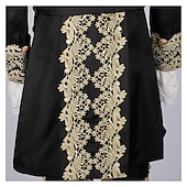 Недорогие Наряды-Ретро Средневековый Эпоха возрождения Пальто Брюки Инвентарь Принц барин Вышивка Вышивка Маскарадный костюм Муж. Королевский Карнавал Маскарад Для вечеринок Венецианский карнавал Взрослые