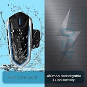 זול אוזניות לקסדת אופנוע-אוזניות לאופנוע Bluetooth קסדת אינטרקום קסדה עמידה למים אוזניות bluetooth 4.1 אביזרי אופנוע